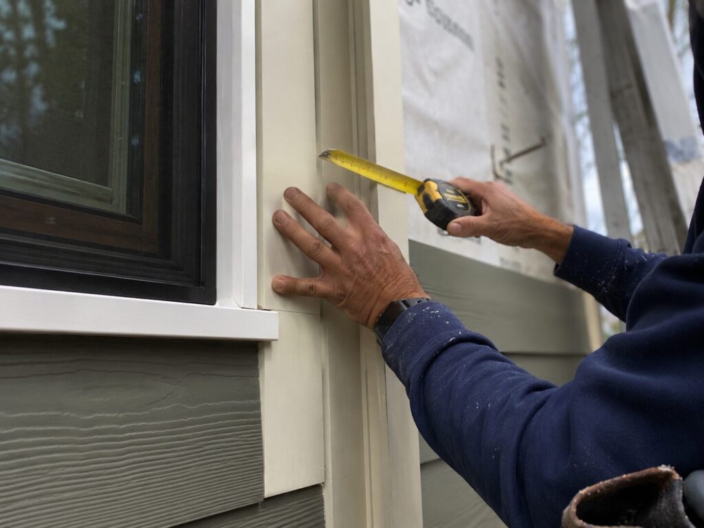 Home remodeling St Paul MN trim installation detail.