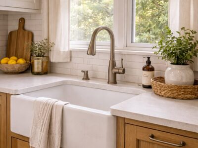 Modernized looking kitchen sink by ProWork Builders in Minneapolis, MN.