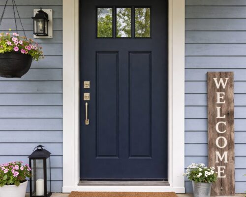 Remodeled door in Bloomington, MN by ProWork Builders.